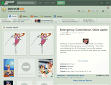 Tablet Screenshot of leotron25.deviantart.com