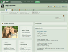 Tablet Screenshot of forgotten-man.deviantart.com