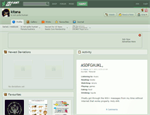 Tablet Screenshot of kitana.deviantart.com