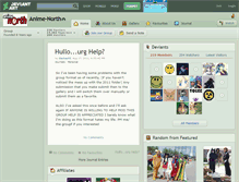 Tablet Screenshot of anime-north.deviantart.com