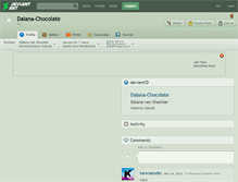 Tablet Screenshot of daiana-chocolate.deviantart.com
