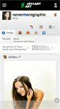 Mobile Screenshot of nevermoregraphix.deviantart.com