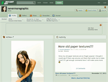 Tablet Screenshot of nevermoregraphix.deviantart.com
