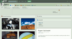 Desktop Screenshot of player-x.deviantart.com