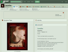 Tablet Screenshot of cameliya.deviantart.com