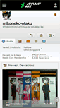 Mobile Screenshot of mikoneko-otaku.deviantart.com
