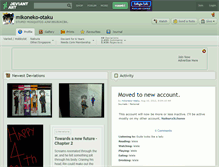 Tablet Screenshot of mikoneko-otaku.deviantart.com