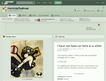 Tablet Screenshot of homicidalteabreak.deviantart.com