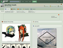 Tablet Screenshot of dancefloor-insulin.deviantart.com