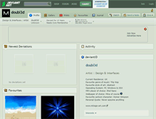 Tablet Screenshot of doubl3d.deviantart.com
