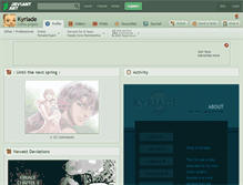 Tablet Screenshot of kyriade.deviantart.com