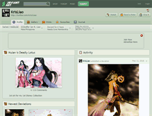 Tablet Screenshot of krisliao.deviantart.com