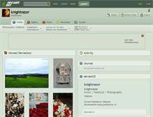 Tablet Screenshot of knightrazor.deviantart.com