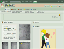 Tablet Screenshot of neko-chan197.deviantart.com
