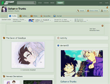 Tablet Screenshot of gohan-x-trunks.deviantart.com
