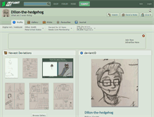 Tablet Screenshot of dillon-the-hedgehog.deviantart.com