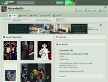 Tablet Screenshot of alexander-sin.deviantart.com