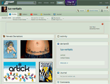 Tablet Screenshot of lux-veritatis.deviantart.com