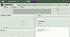 Desktop Screenshot of mikiishappyplz.deviantart.com