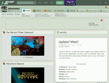 Tablet Screenshot of mikeinhell.deviantart.com