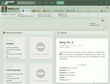 Tablet Screenshot of mahiru14.deviantart.com