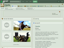 Tablet Screenshot of clauoise.deviantart.com