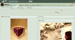 Desktop Screenshot of magnium.deviantart.com