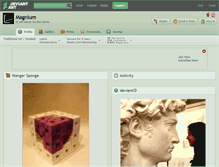 Tablet Screenshot of magnium.deviantart.com