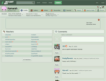 Tablet Screenshot of kamarah.deviantart.com
