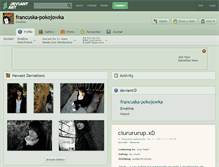 Tablet Screenshot of francuska-pokojowka.deviantart.com