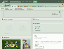 Tablet Screenshot of darkoz1.deviantart.com