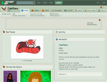 Tablet Screenshot of clairfiore.deviantart.com