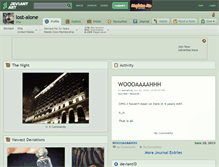 Tablet Screenshot of lost-alone.deviantart.com