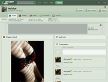 Tablet Screenshot of leeislee.deviantart.com
