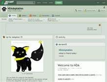 Tablet Screenshot of ndadoptables.deviantart.com