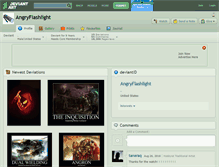 Tablet Screenshot of angryflashlight.deviantart.com