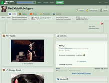 Tablet Screenshot of blackvioletbubblegum.deviantart.com