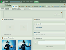 Tablet Screenshot of evilsmile.deviantart.com