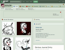 Tablet Screenshot of kenny-tan.deviantart.com