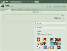 Tablet Screenshot of exagie.deviantart.com