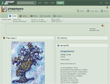 Tablet Screenshot of pinapplepony.deviantart.com