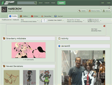 Tablet Screenshot of harecrow.deviantart.com