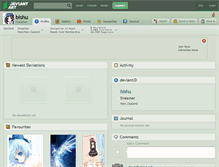 Tablet Screenshot of bishu.deviantart.com