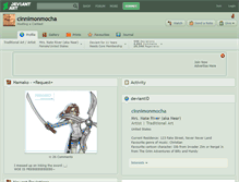 Tablet Screenshot of cinnimonmocha.deviantart.com