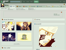 Tablet Screenshot of ndj4.deviantart.com