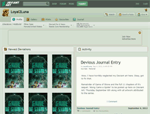 Tablet Screenshot of loyal2luna.deviantart.com