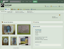 Tablet Screenshot of handmagic.deviantart.com
