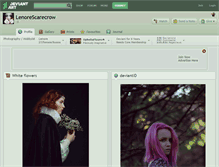 Tablet Screenshot of lenorescarecrow.deviantart.com