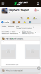 Mobile Screenshot of elephant-teapot.deviantart.com