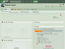 Tablet Screenshot of elephant-teapot.deviantart.com